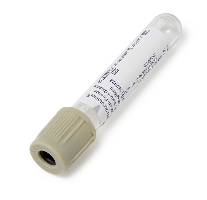 Customized Glucose Blood Tube Grey Color vacuum blood colletion tube Tubes Eco Friendly