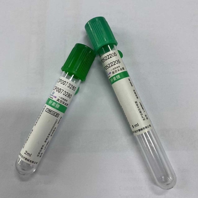 Grüne Kappen-Heparin-Rohr-Vakuumblut-Sammlung 1ml - 10ml