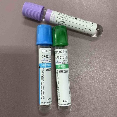 Natriumlithium-Heparin-Rohr-grüne Wegwerfkappe 1ml - 10ml