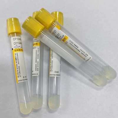 Gel-Klumpen-Aktivator-additives Blut-Sammlungs-Rohr-Gelb