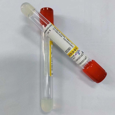 Klumpen-Aktivator-Rohr-Orangen-Rot-Kappen-Serum-Exemplar 1 - 10ml