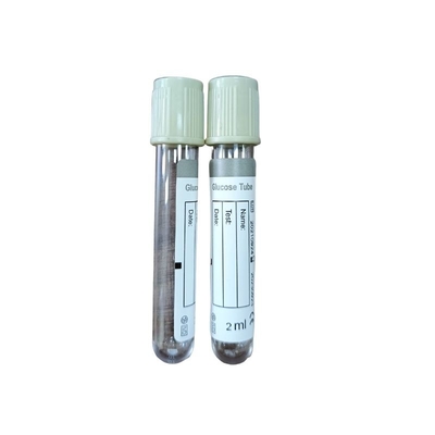 Vakuum-Blutentnahme-Glukoseröhrchen, graue Kappe, 10 ml, Kunststoff