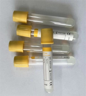 Medizinisches Vakuumblut-Sammlungs-Rohr 2 - Rohr des Gel-10ml mit gelber Spitze