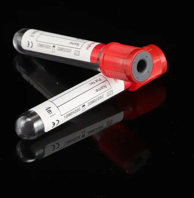 Medizinische Versorgung 13*75mm 4ml Rotblut-Sammelröhre mit gelber Kappe Farbe und Gerinnsel-Aktivator