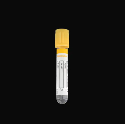 Medizinische Vakuum-Blutentnahme Gelröhre mit gelbem Oberteil und 1-10 ml Abzug Volumen OEM akzeptiert