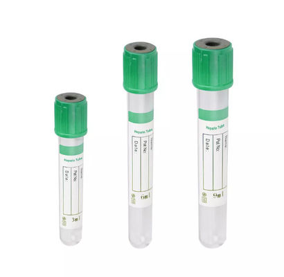 Grüne Blutgerinnungsmittelröhre mit Heparin Natrium oder Lithium Heparin