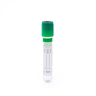 Grüne Kappe, Lithium-Heparin/Lithium-Heparin-Zusatz Einweg-Vakuum-Blutentnahmeröhrchen